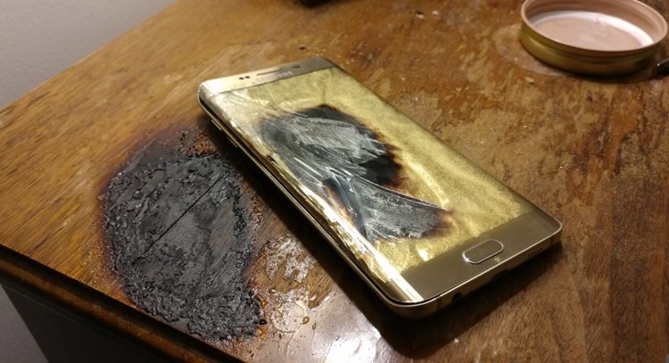 Hmm … inca un Samsung care ia foc