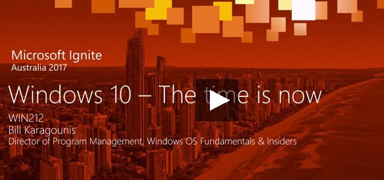 Video: prezentarea Windows 10, The time is now de la MS Ignite Australia