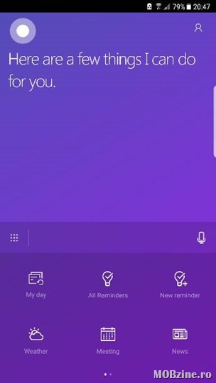 Cortana pentru Android poate fi pus pe lockscreen