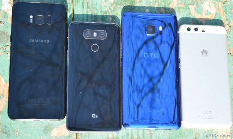 Megatest: Galaxy S8 Plus vs LG G6 vs HTC U Ultra vs Huawei P10. Partea 1, dimensiuni si aspect