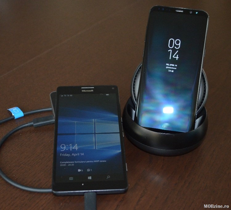 Video – PC-ul din telefon Android vs Windows 10 Mobile: S8 Plus cu Desktop Experience vs Lumia 950 XL cu Continuum