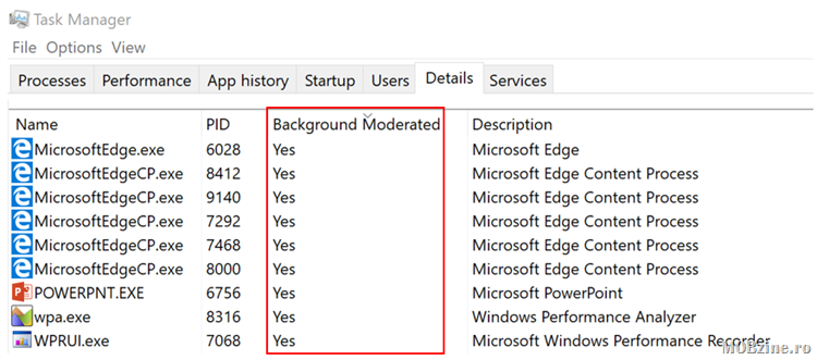 Windows 10 Insider Preview Build 16179 for PC in Fast Ring, cu Power Throttling functional