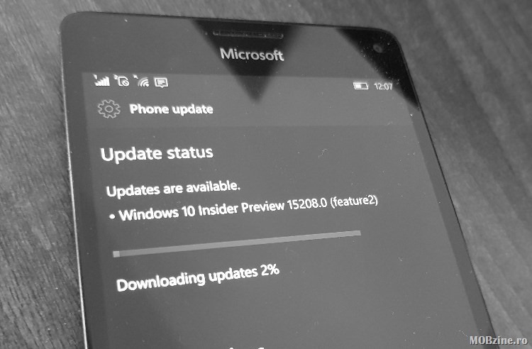 Inca un build de Windows 10 Mobile Insider Preview (15208) ajunge in Fast Ring. Doar bugfix-uri