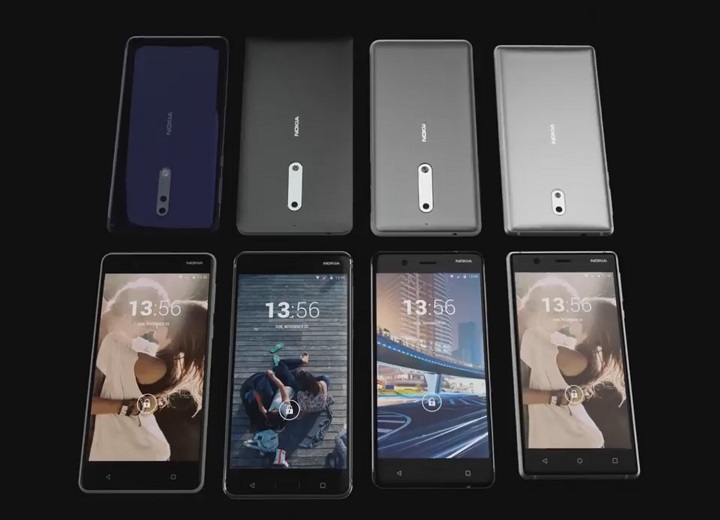 Doua noi terminale Nokia apar intr-un clip video