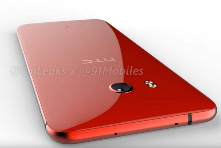 FOTO: un HTC U 11 rosu apare in fotografii generate de calculator
