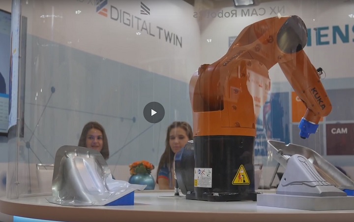 VIDEO: programarea robotilor industriali folosind NX CAM Robotics de la Siemens