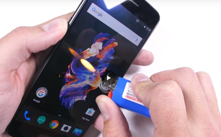 VIDEO: cat de rezistent este OnePlus 5 la socuri mecanice, zgarieturi sau foc