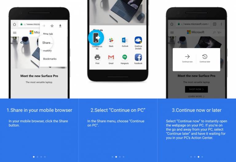 Windows 10 Insider Preview 16251 aduce posibilitatea de conectare rapida a telefoanelor Android
