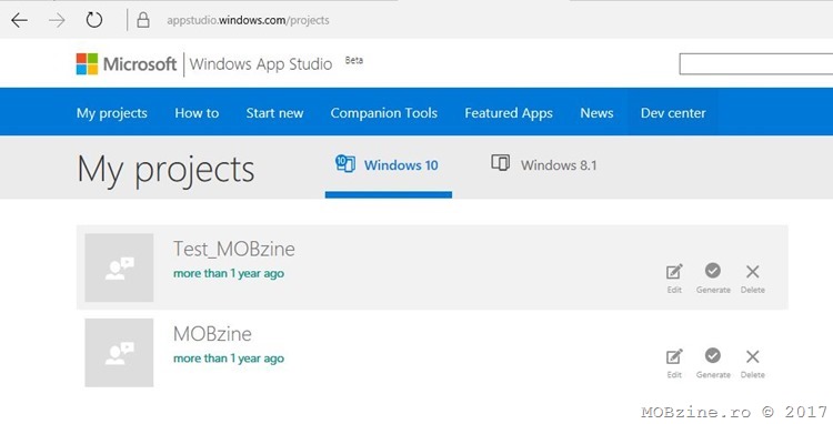 Microsoft opreste platforma online Windows App Studio, ofera alternativa mai avansata, Windows Template Studio