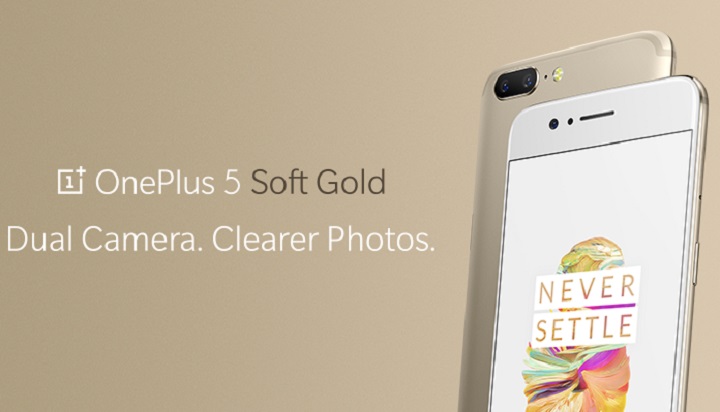 OnePlus 5 disponibil acum si in versiune Soft Gold