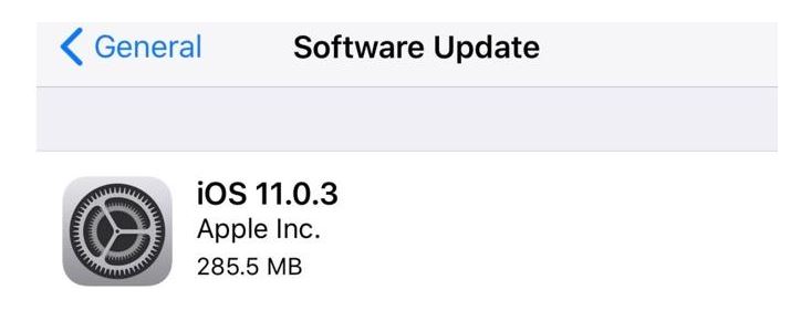 Inca un update de iOS confirma graba Apple de a lansa un nou OS: 11.0.3