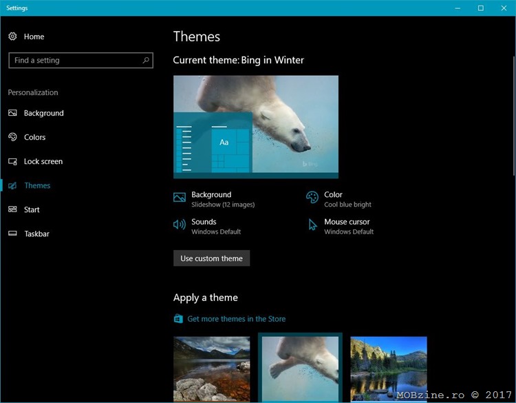 Recomandare de sezon: set imagini de Windows 10 Bing in Winter