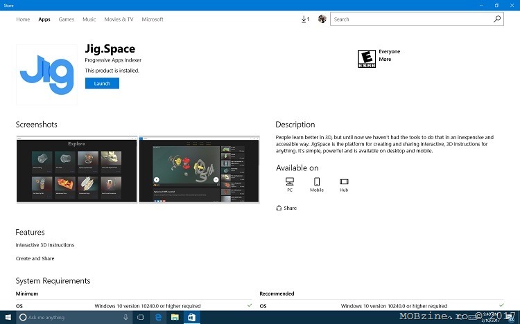 Aplicatiile PWA vin si pe Windows 10 prin Microsoft Edge, ceea ce e excelent in perspectiva S Mode si solutiile hibrid cu Snapdragon 845