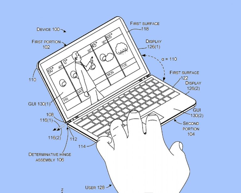 Un nou patent Microsoft ne duce cu gandul la Surface Phone, pregatit sa devina laptop