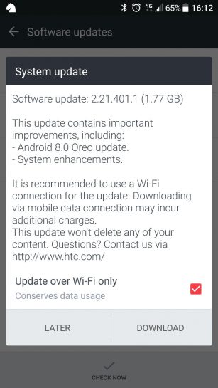 Android 8 Oreo pentru HTC U Ultra 