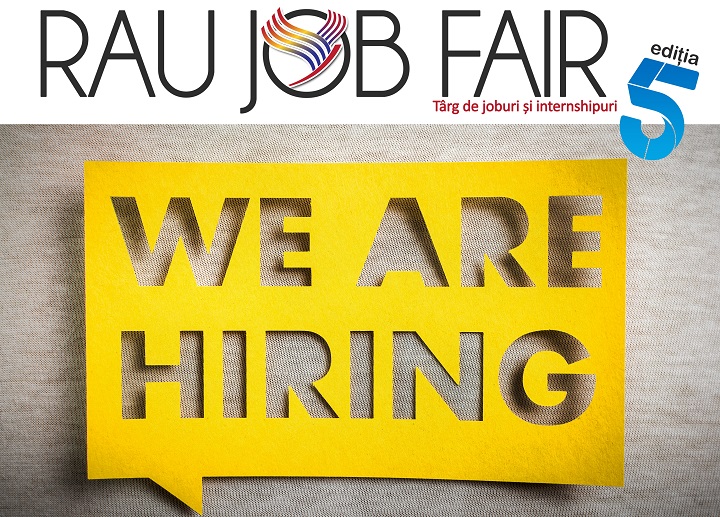 Detalii despre targul de joburi si internshipuri RAU JOB FAIR, editia 2018