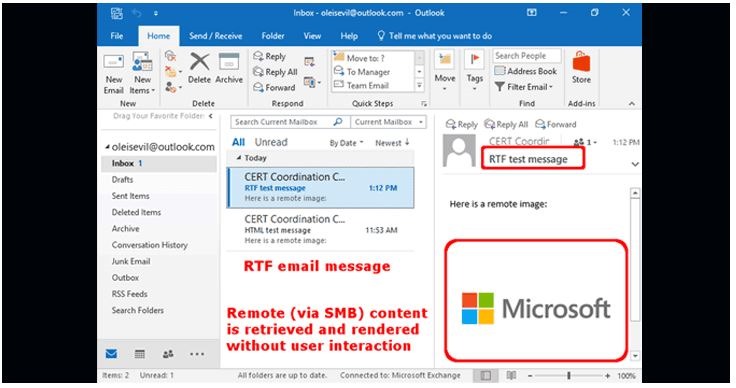 Folosesti Outlook? Ai grija ca e posibil sa ti se poata fura contul si parola de autentificare pe Windows!