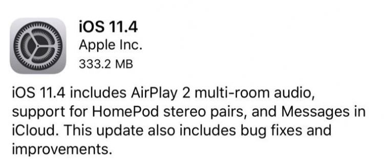 iOS 11.4