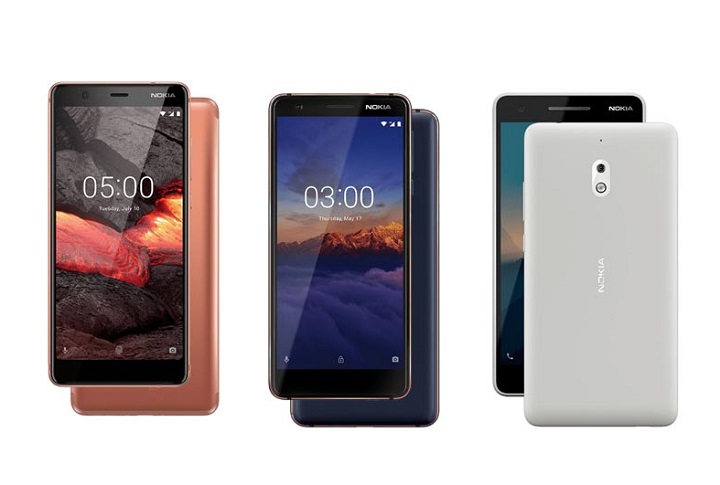 Nokia 5.1, Nokia 3.1 si Nokia 2.1