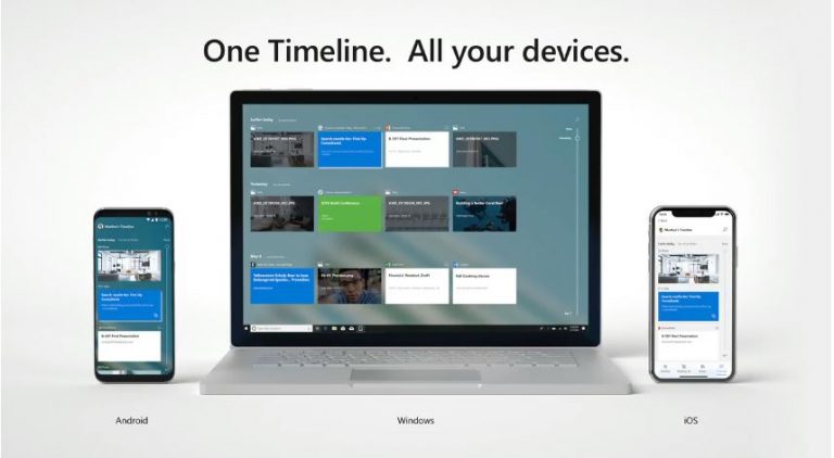 Timeline din Windows 10 vine pe iOS si Android via Edge si Microsoft Launcher