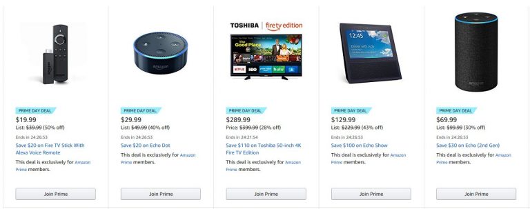 Recomandare: reduceri Amazon Prime Day pentru Echo si Kindle cu discount 30%