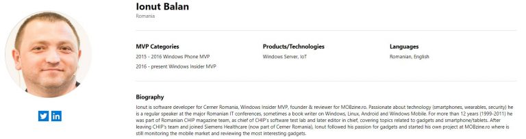 Am fost reconfirmat Windows Insider MVP pentru inca un an