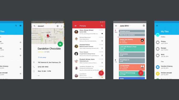 Google anunta schimbari pentru interfata Material Design 2 pentru Gmail, Photos