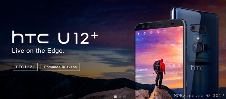 HTC U12+ va primi un udpate pentru suportul Edge Sense, optimizare camera