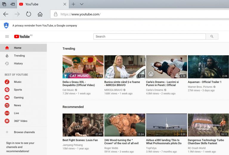 Google s-a asigurat ca YouTube se incarca de 5 ori mai lent pe Edge si Firefox decat in Chrome