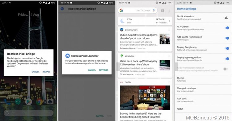 Rootless Pixel Launcher se gaseste in Google Play Store cu Pixel Bridge
