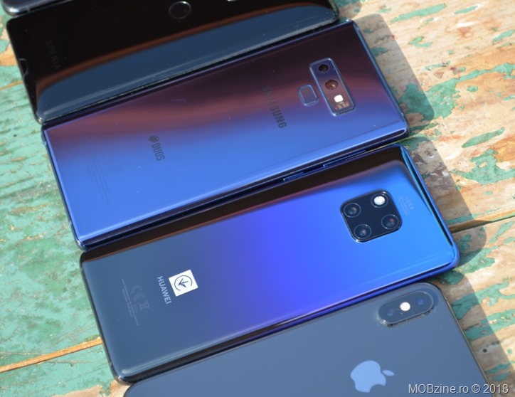 Asus Zenfone 5z vs Sony Xperia XZ3 vs Samsung Galaxy Note9 vs Huawei Mate 20 Pro vs iPhone Xs