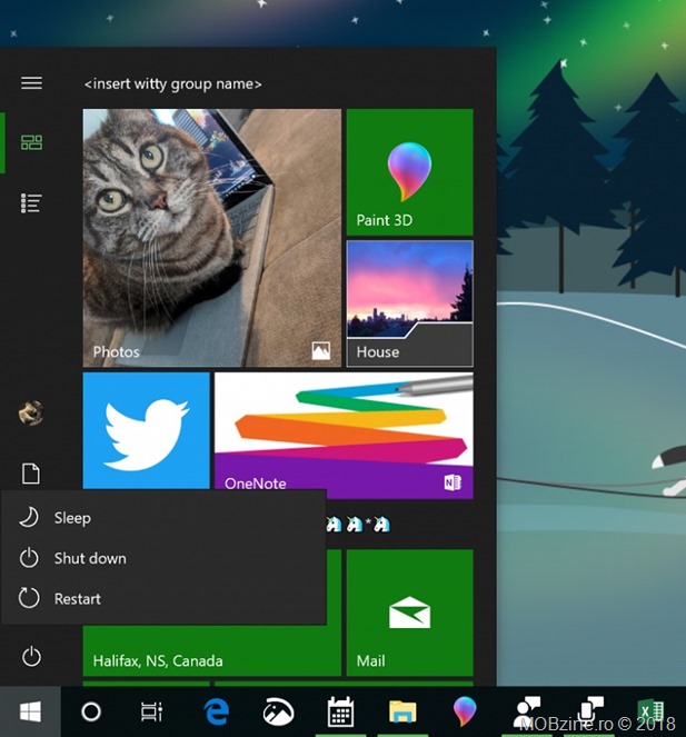 Windows 10 Insider Preview Build 18290 (19H1) vine in Fast Ring cu elemente noi in meniul Start