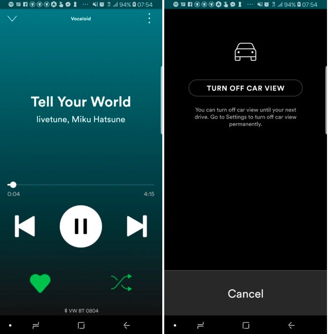 Noua interfata Car View pentru Spotify ajunge pe aparatele Android