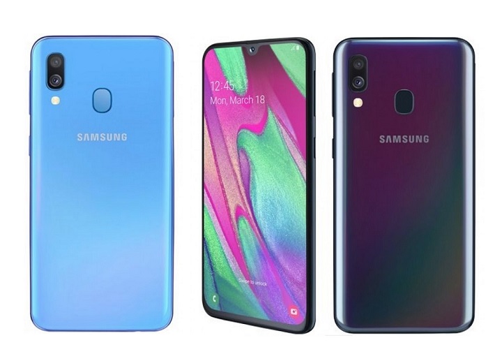 Samsung Galaxy A40 listat oficial in Europa