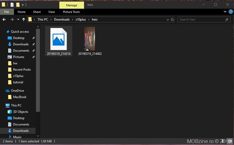 Tutorial: cum poti vedea pe PC pozele .heic facute cu Samsung Galaxy S10+