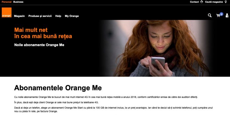 Orange a anuntat noul portofoliu de abonamente, preturi similare cu mai multi GB de trafic