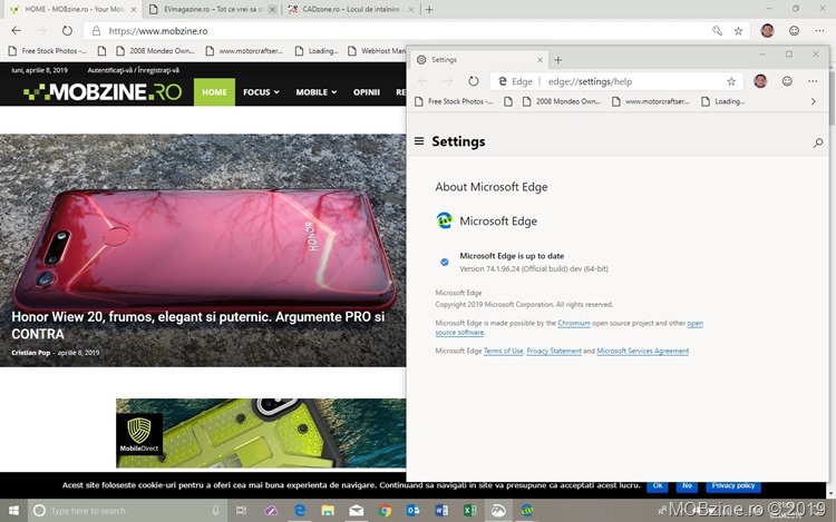 Microsoft Edge bazat pe Chromium este oficial disponibil pentru download pe orice Windows 10