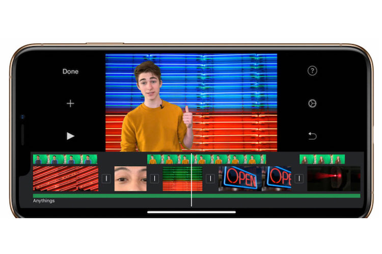 iMovie de iOS are acum suport pentru green screen si permite editarea semipro