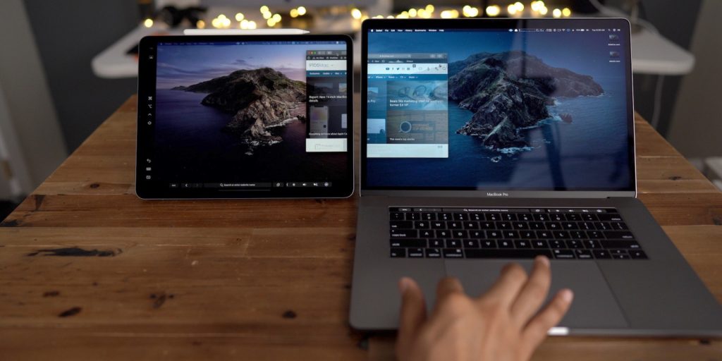 Sidecar, opțiunea de extindere a desktop-ului pe un iPad din macOS Catalina.