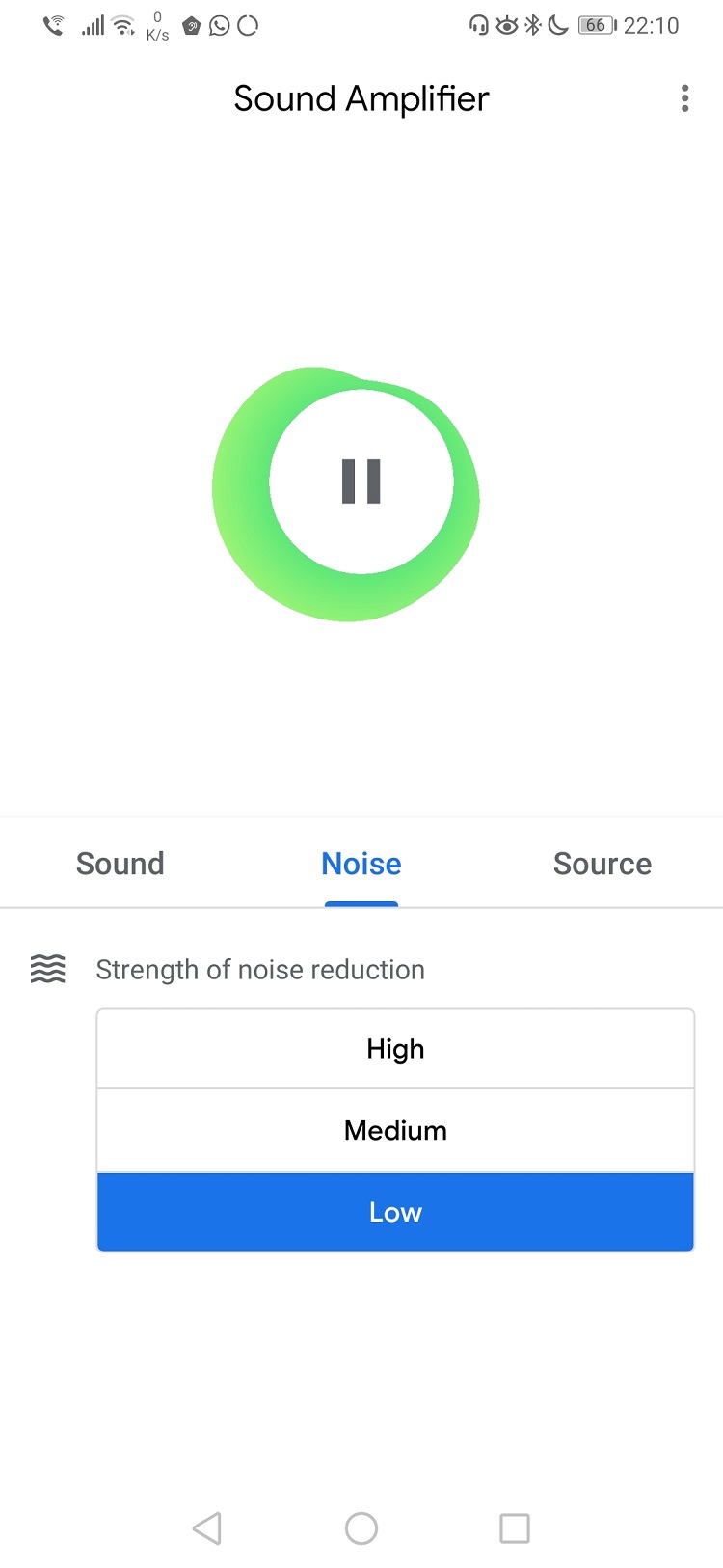Recomandare: puteti folosi smartphone-ul si Sound Amplifier ca sa auziti mai bine sunetele din jur