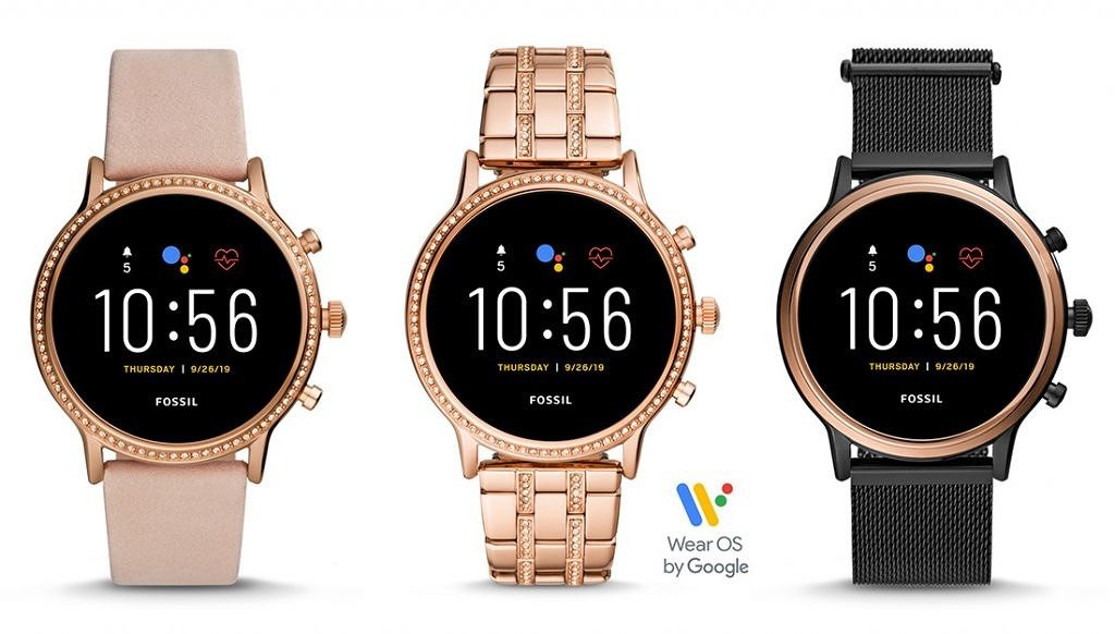 Câteva din modele de smart watch Fossil Gen 5 cu Wear OS.