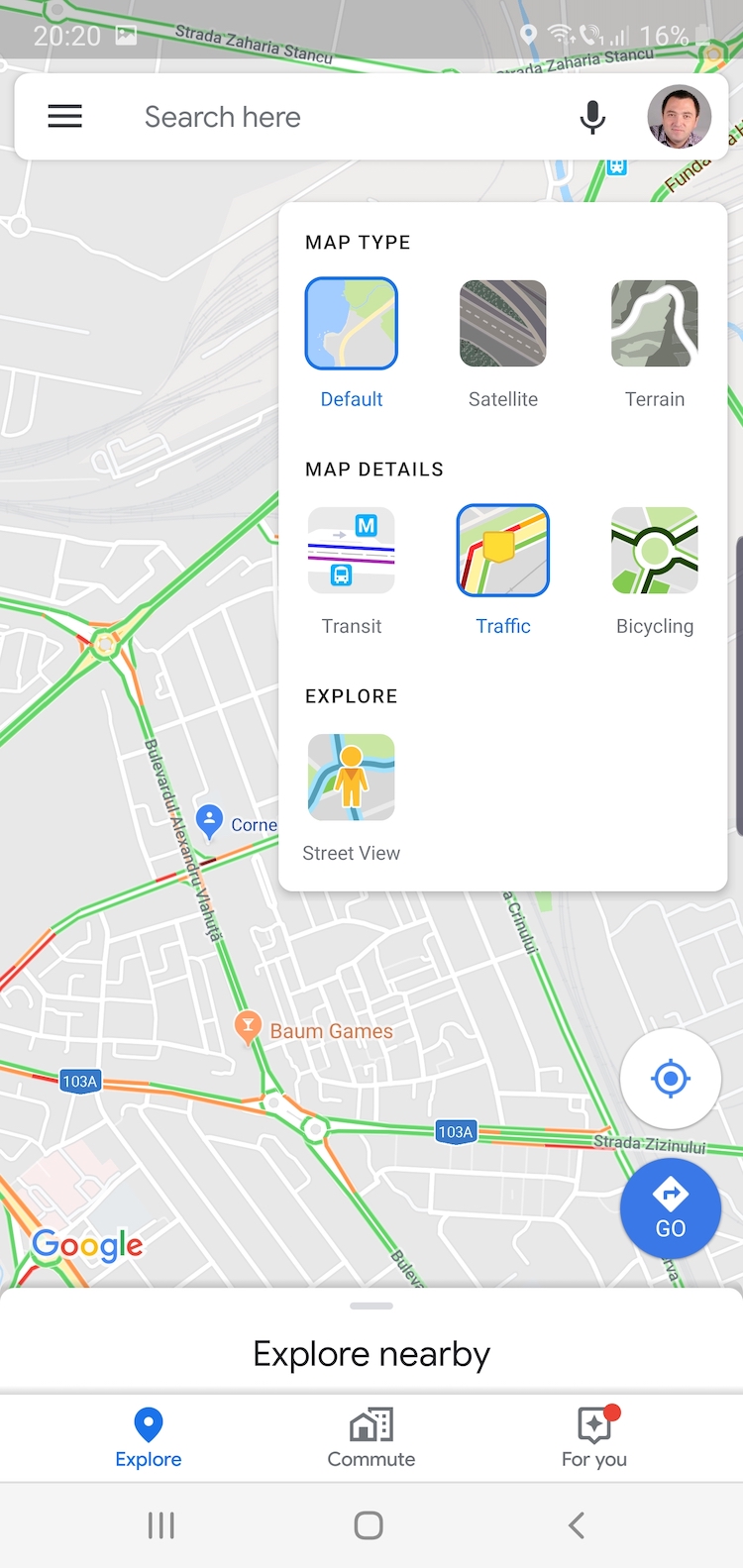 În Google Maps de Android găsiți acum un layer pentru Street View.