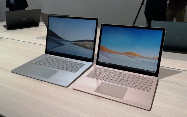 Alături de Surface Duo și Surface Neo Microsoft a prezentat și noua serie Surface Laptop 3, o îmbunătățire a seriei Surface Laptop cu două variante de display și configurație hardware.