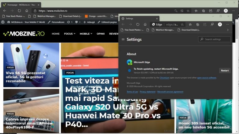 Noul browser Microsoft Edge Chromium este mai rapid, vă ține în siguranță și anonimitate când navigați și consumă mai puține resurse decât Chrome.