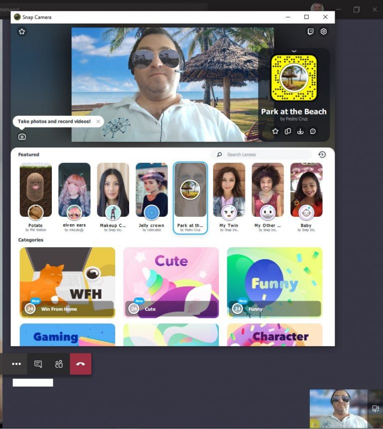 Cu ajutorul snapCam puteți să adăugați fundaluri personalizate pentru apelurile video în Teams.