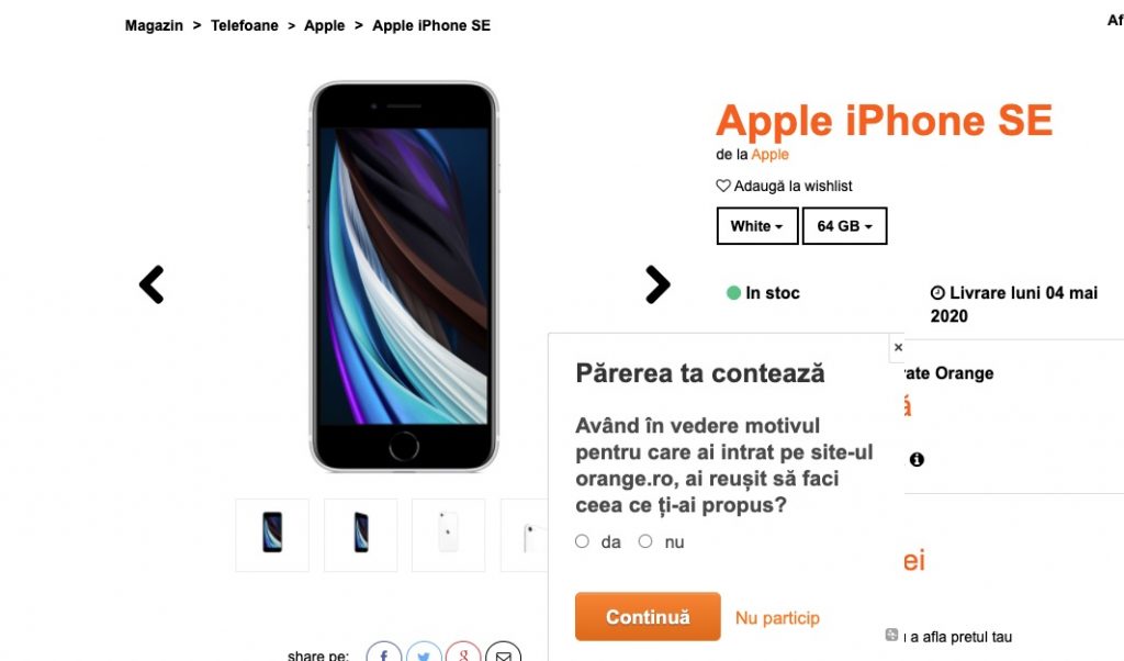 Operatorii și distribuitorii Apple au afișat prețurile pentru seria iPhone SE 2020.