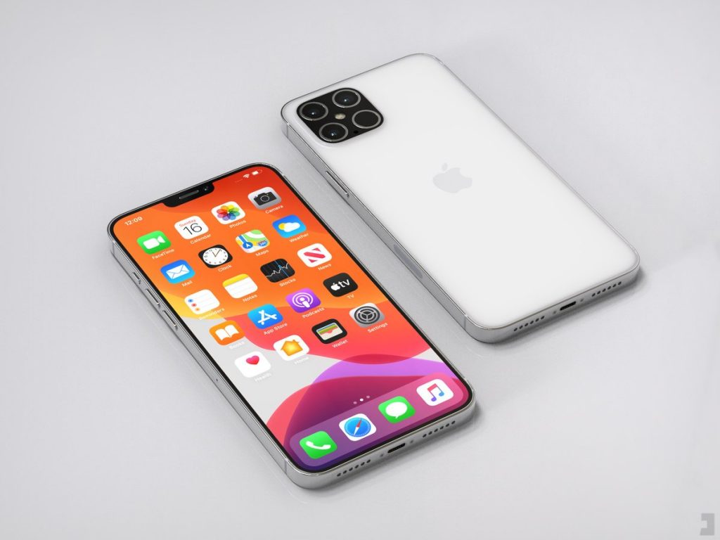 Concept de design pentru iPhone 12, realizat pe baza schițelor ajunse pe net.