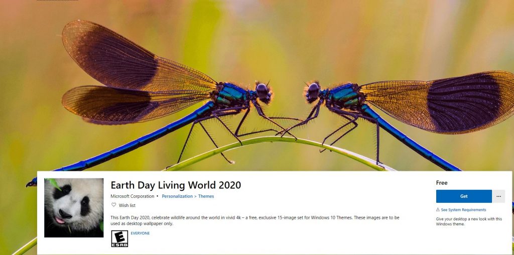 Cu ocazia Earth Day Microsoft oferă gratuit două seturi de imagini spectaculoase cu animale și peisaje din natură pentru a fi folosite pe post de wallpaper.