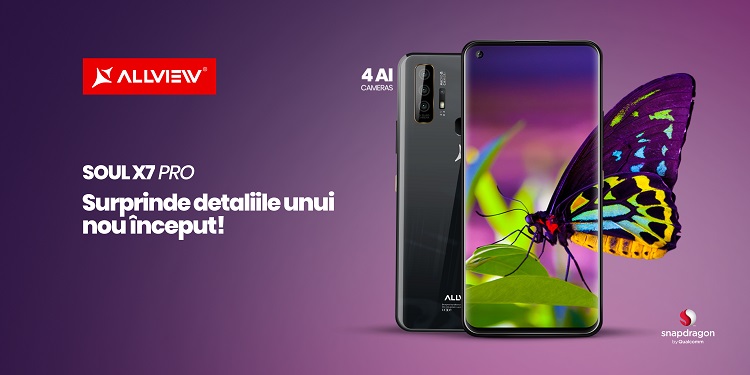 Allview lansează Soul X7 PRO, noul flagship cu procesor Qualcomm® Snapdragon și sistem foto cu patru camere.