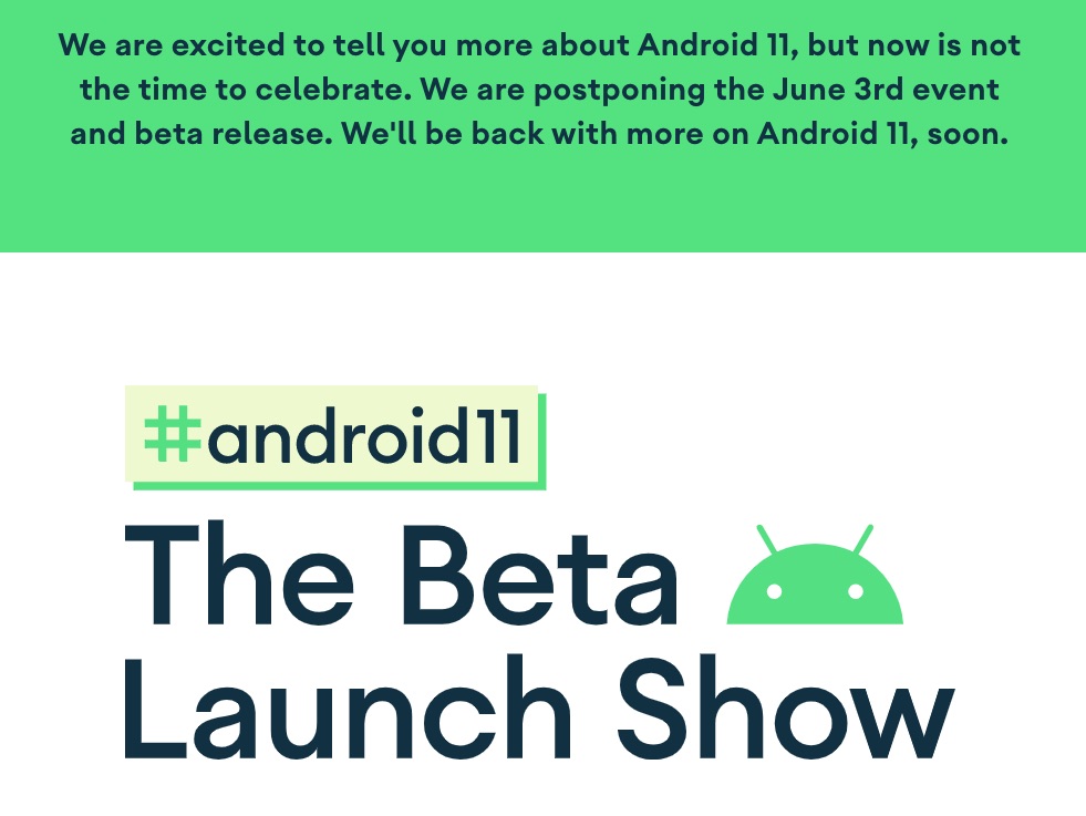 Evenimentul de lansare al Android 11, programat de Google pe 3 iunie a fost amanat din cauza protestelor masive ce au loc în SUA zilele acestea.